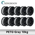 Filament PLA ABS PETG 10kg 10 Rollen Großhandel – Farbe PETG 10kg Gray