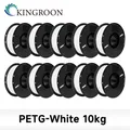 Filament PLA ABS PETG 10kg 10 Rollen Großhandel – Farbe PETG 10kg White