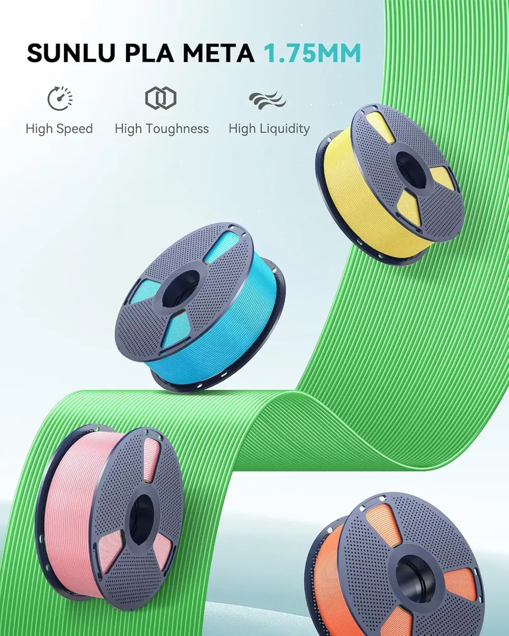Filament PLA Meta 4kg 1kg/Rolle +/-0,02mm Toleranz