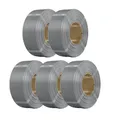 Filament PLA Nachfüllung 5kg 1,75mm für wiederverwendbare Spulen – Farbe Grau 5KG