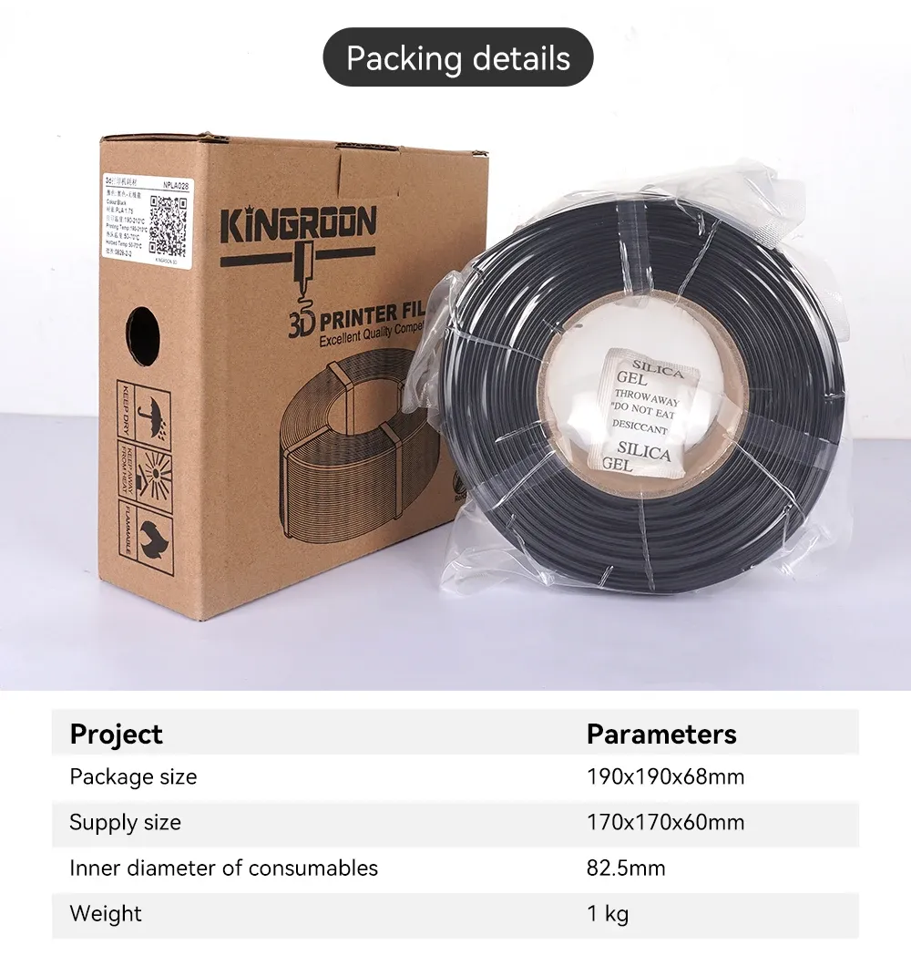 Filament PLA Nachfüllung 5kg 1,75mm für wiederverwendbare Spulen