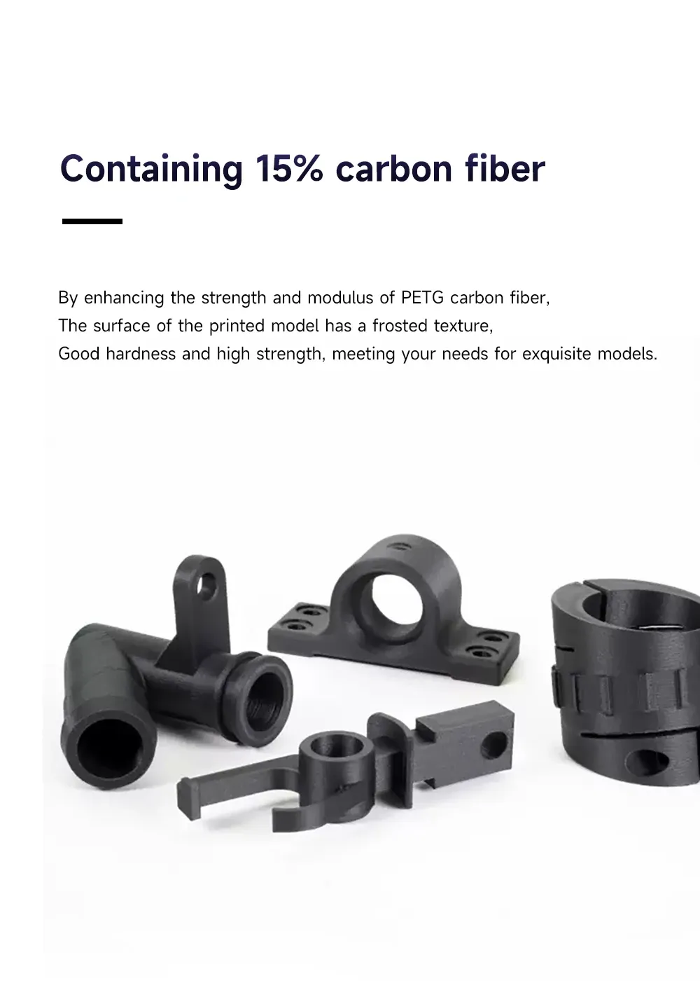 Filament PLA PETG Kohlefaser 1kg hochfest