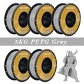 Filament PLA PETG TPU 5kg Mischfarben blasenfrei – Farbe 5 KG PETG Gray