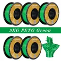 Filament PLA PETG TPU 5kg Mischfarben blasenfrei – Farbe 5 KG PETG Green