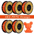 Filament PLA PETG TPU 5kg Mischfarben blasenfrei – Farbe 5 KG PETG Orange