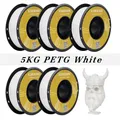 Filament PLA PETG TPU 5kg Mischfarben blasenfrei – Farbe 5 KG PETG White