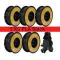 Filament PLA PETG TPU 5kg Mischfarben blasenfrei – Farbe 5 KG PLA Black