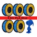 Filament PLA PETG TPU 5kg Mischfarben blasenfrei – Farbe 5 KG PLA Blue