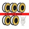 Filament PLA PETG TPU 5kg Mischfarben blasenfrei – Farbe 5 KG PLA White