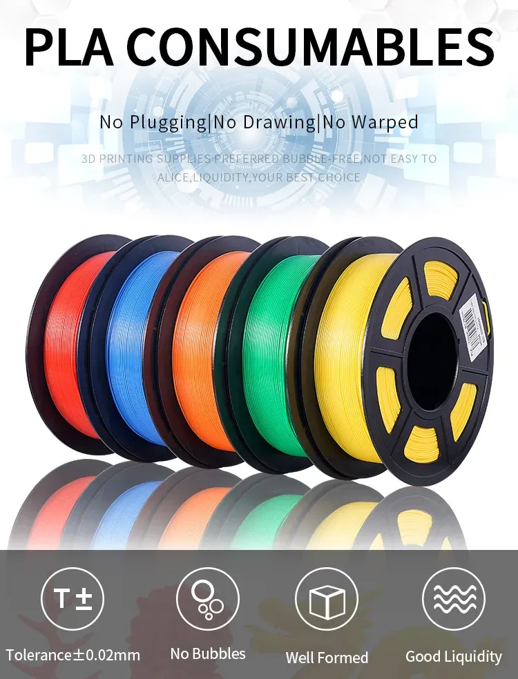 Filament PLA PETG TPU 5kg Mischfarben blasenfrei
