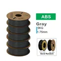 Filament PLA PETG TPU ABS 5kg Mischfarben blasenfrei – Farbe ABS Gray 5KG