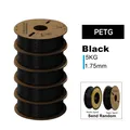 Filament PLA PETG TPU ABS 5kg Mischfarben blasenfrei – Farbe PETG Black 5KG