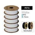 Filament PLA PETG TPU ABS 5kg Mischfarben blasenfrei – Farbe PETG White 5KG