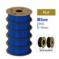 Filament PLA PETG TPU ABS 5kg Mischfarben blasenfrei – Farbe PLA Blue 5KG