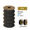 Filament PLA PETG TPU ABS 5kg Mischfarben blasenfrei – Farbe PLA Gray 5KG