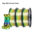 Filament Seide PLA 5kg Regenbogen Candy Universe Macaron Wald – Farbe 3kg Silk Forest