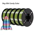Filament Seide PLA 5kg Regenbogen Candy Universe Macaron Wald – Farbe 5kg Silk Candy