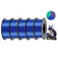 Filament Seide PLA dreifarbig 5kg 1kg/Spule Farbwechsel – Farbe Blue Green Purple
