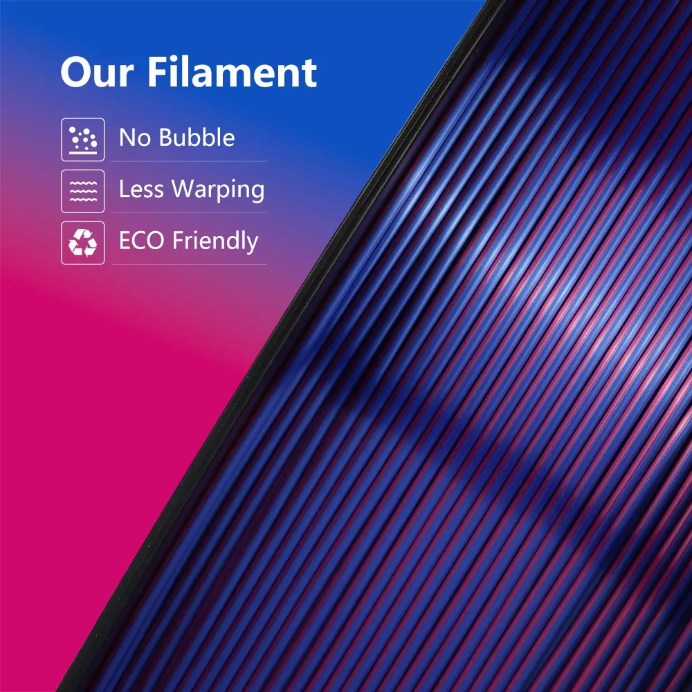 Filament Seide PLA dreifarbig 5kg 1kg/Spule Farbwechsel
