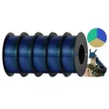 Filament Seide PLA dreifarbig 5kg 1kg/Spule Farbwechsel – Farbe Gold Green Blue