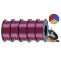 Filament Seide PLA dreifarbig 5kg 1kg/Spule Farbwechsel – Farbe Gold Pur-red Blue