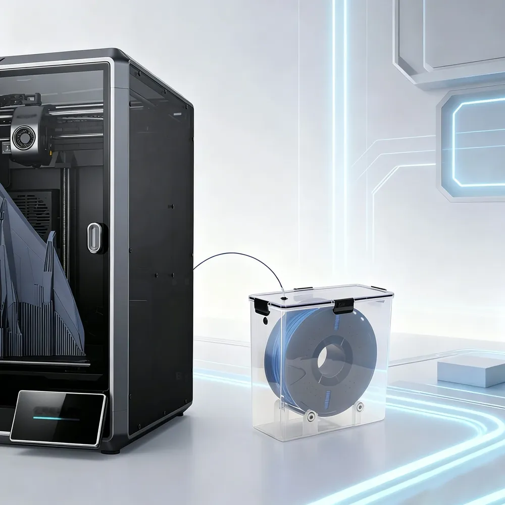 Filament-Trockenbox 1 kg mit Rollentrockner für PETG ABS