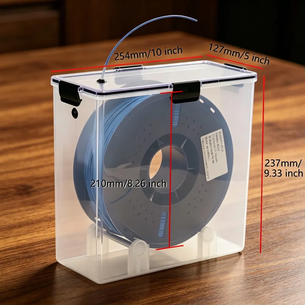 Filament-Trockenbox 1 kg mit Rollentrockner für PETG ABS