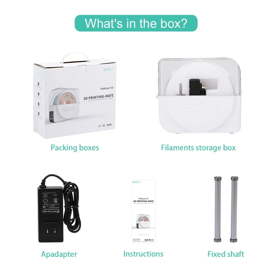 Filament-Trockenbox S1+ schnelle Erwärmung