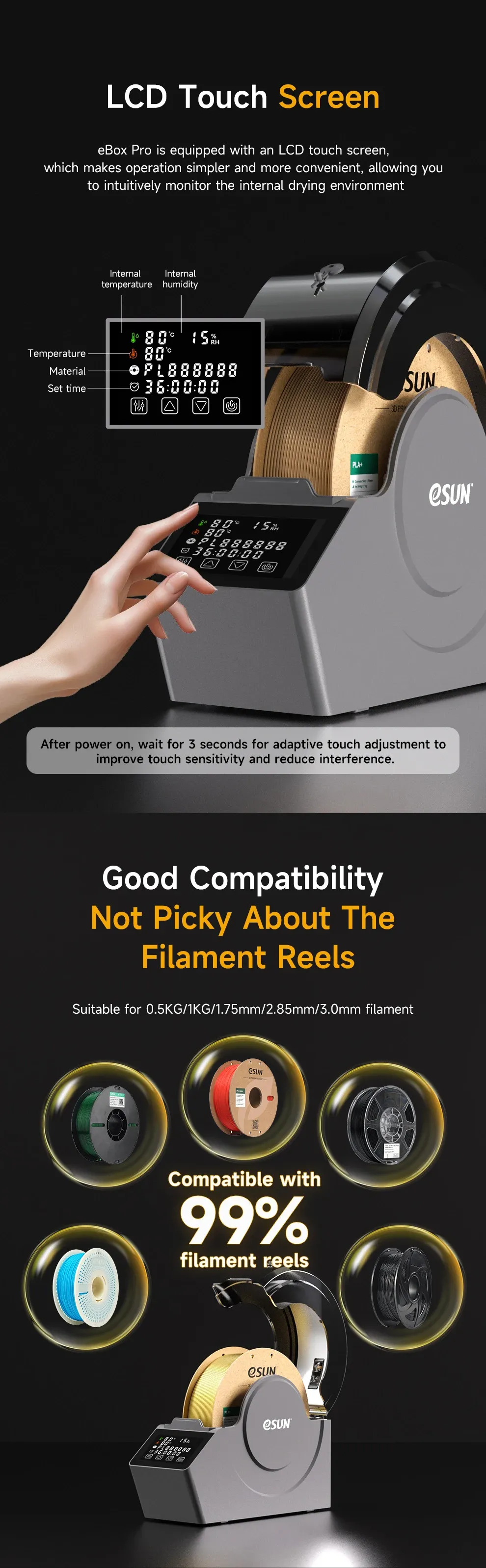 Filament-Trockner eBox Pro PI-Heizung 360°