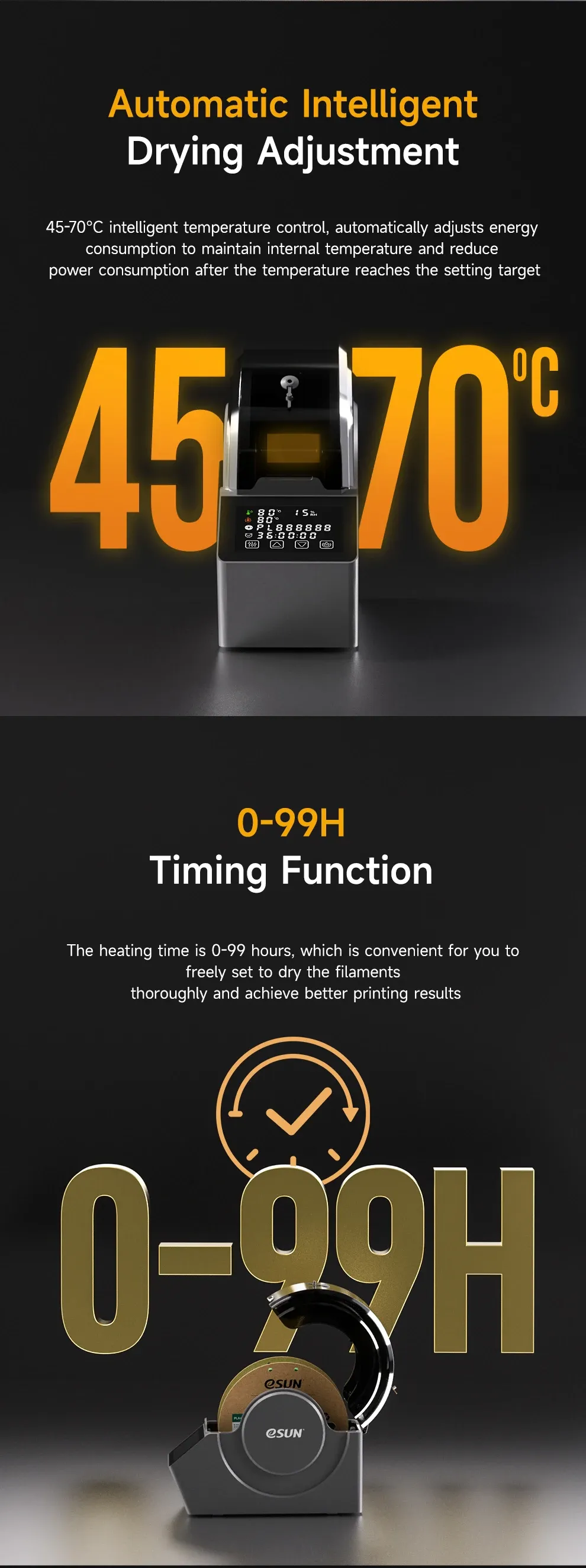Filament-Trockner eBox Pro PI-Heizung 360°