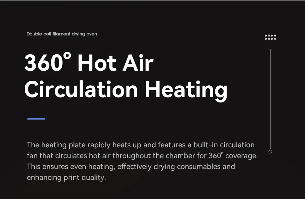 Filament-Trockner KR02 2KG 360° Heißluft-Heizung