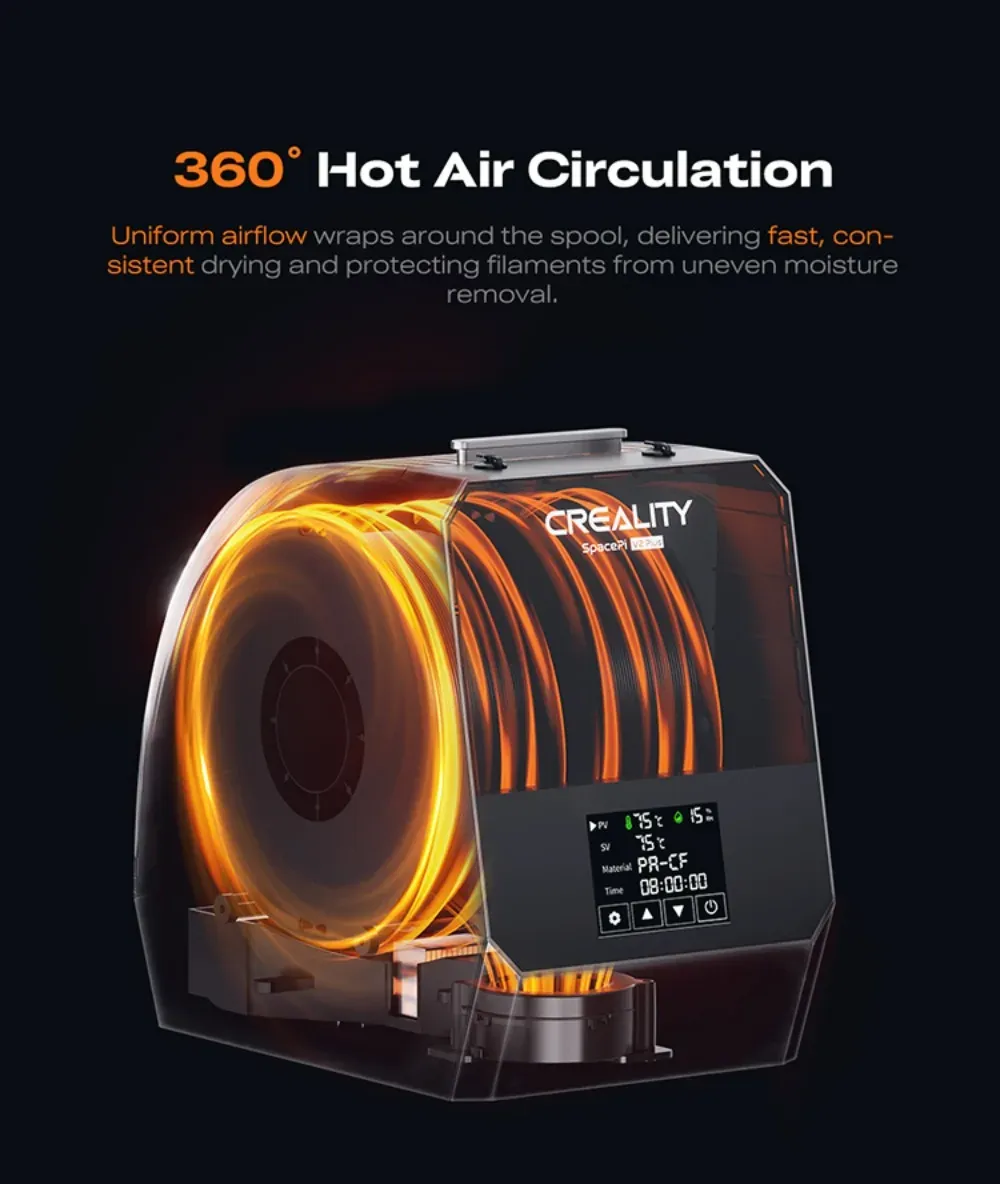 Filament-Trockner V2 Plus 2 Spulen 360° Heißluft