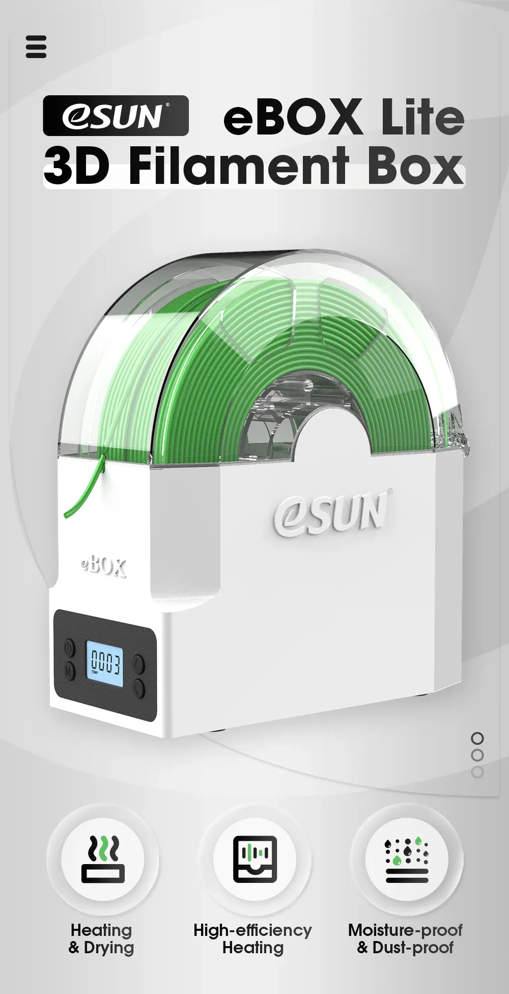 Filament-Trocknerbox EVACUUM KIT für PLA PETG TPU
