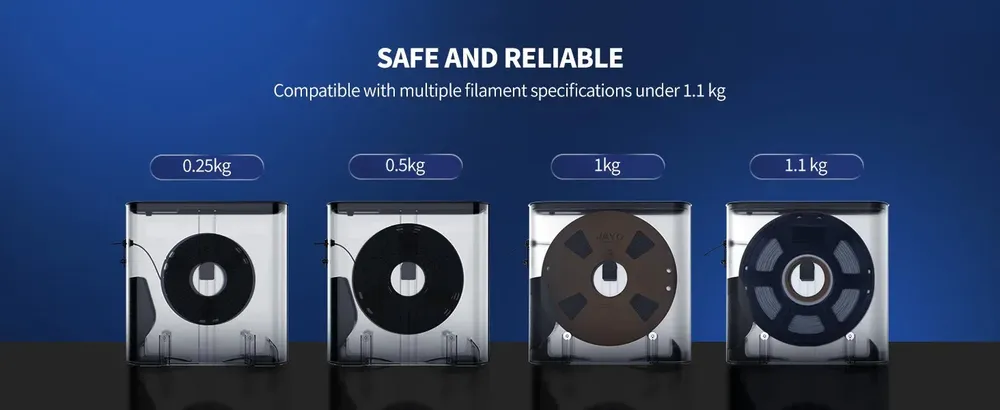 Filament-Trocknerbox J1 99 mm Schnellheizung bis 70°C