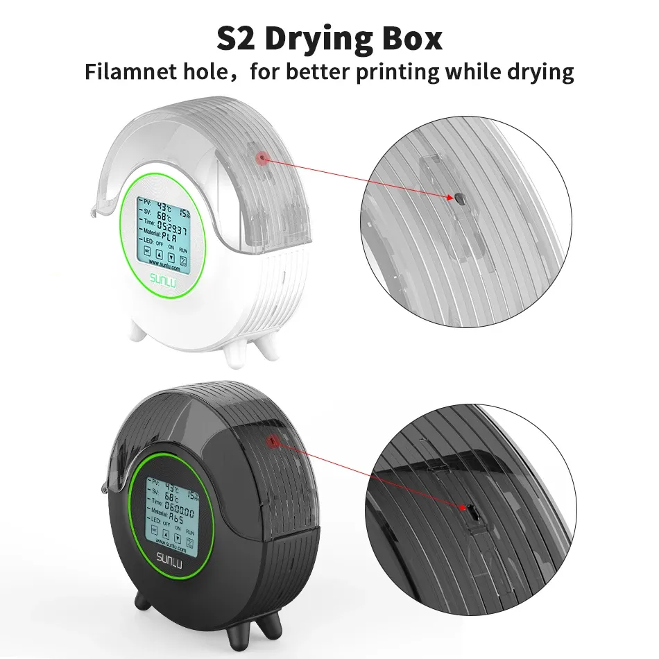 Filament-Trocknerbox S2 mit Lüfter 70℃ 360°