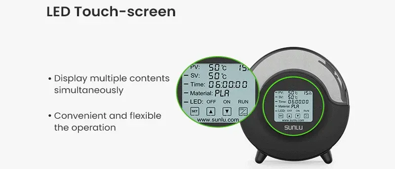 Filament-Trocknerbox S2 mit Lüfter 70℃ 360°