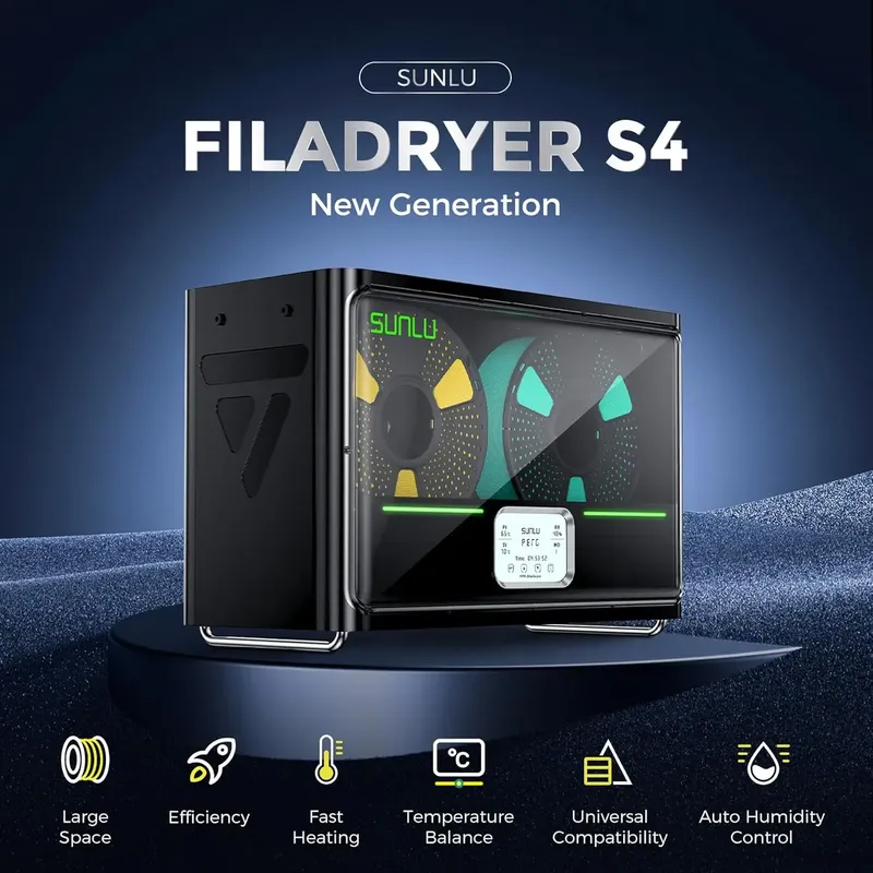 Filament-Trocknerbox S4 4 Spulen schnelle Erwärmung