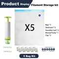 Filament-Vakuum-Aufbewahrungsset 5 bis 15 Beutel – Farbe 5 Bags-Manual Pump