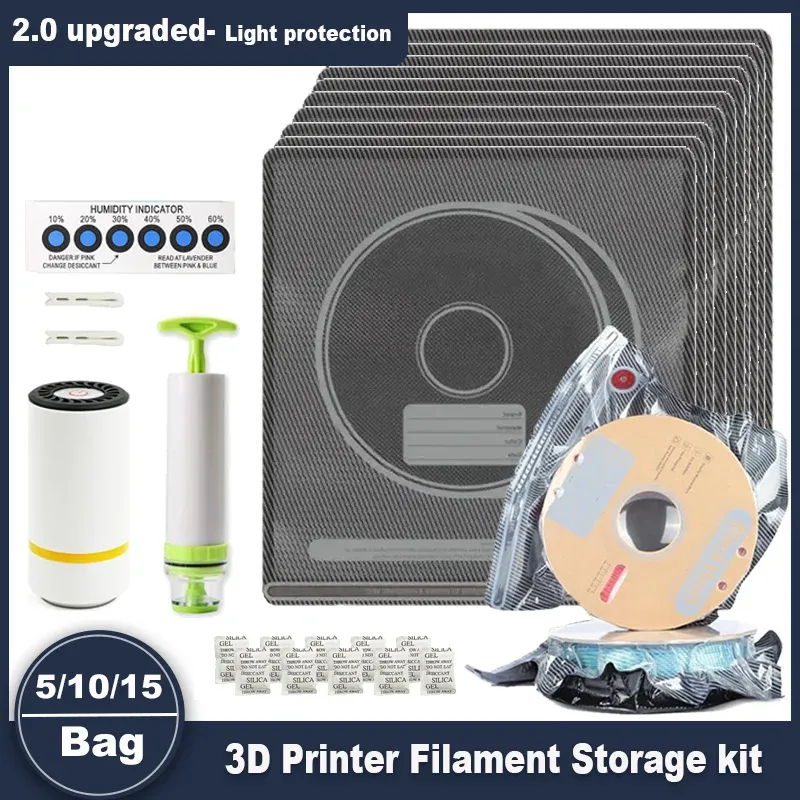 Filament-Vakuumbeutel 5 bis 15 Stück mit Pumpe