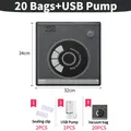 Filament-Vakuumbeutel 5 bis 30 Stück feuchtigkeitsbeständig – Farbe 20 Bags-USB Pump