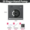 Filament-Vakuumbeutel 5 bis 30 Stück feuchtigkeitsbeständig – Color 20 Bags-Hand Pump