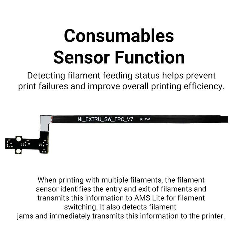 Filamentsensor-Ersatz für Bambu Lab A1 A1mini