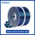 Galaxy Silk PLA Filament 1,75 mm glänzend 1 kg – Farbe Peacock Blue 2KG