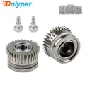 Ganzmetall-Extruder-Filamentrad für Creality K1 K1 Max vernickelt – Farbe Silver