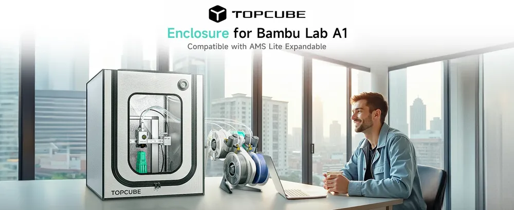 Gehäuse 3D Drucker für Bambu Lab A1 A1 Mini mit LED Licht