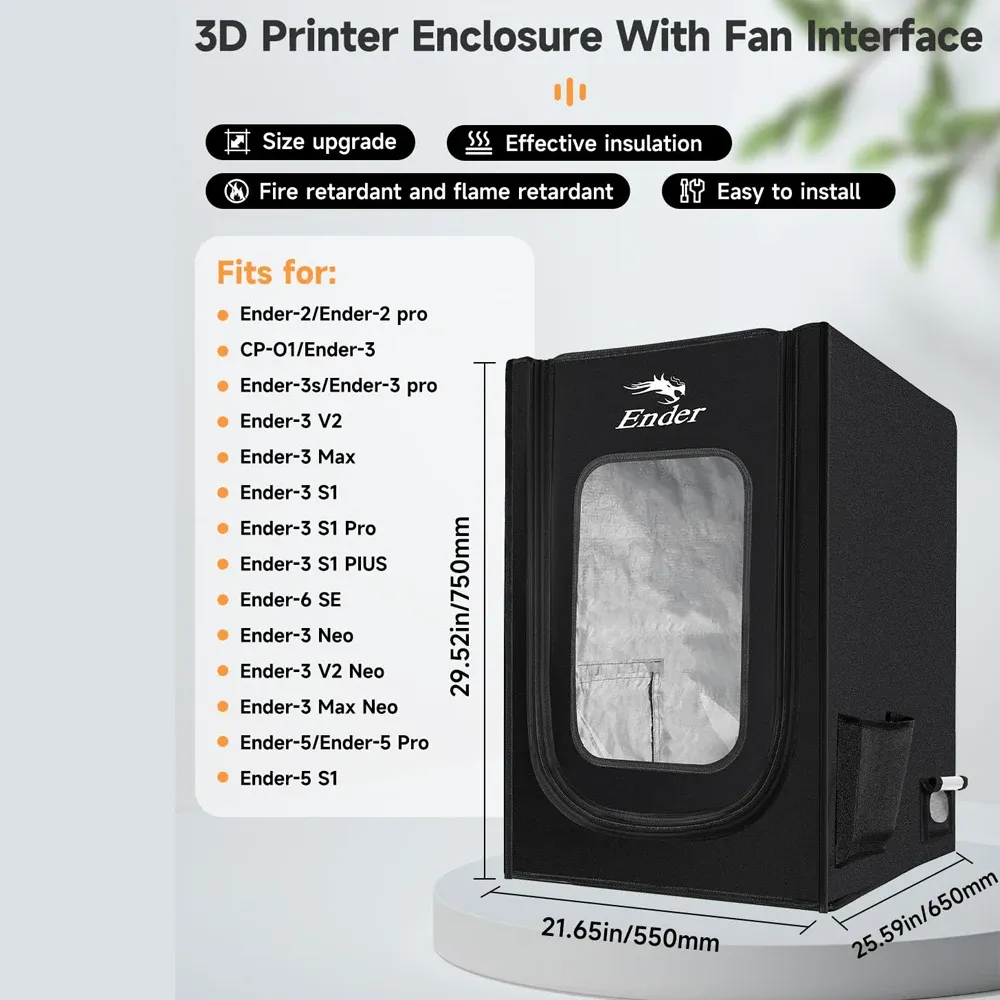 Gehäuse für Ender 3/3 S1 mit Lüfterschnittstelle