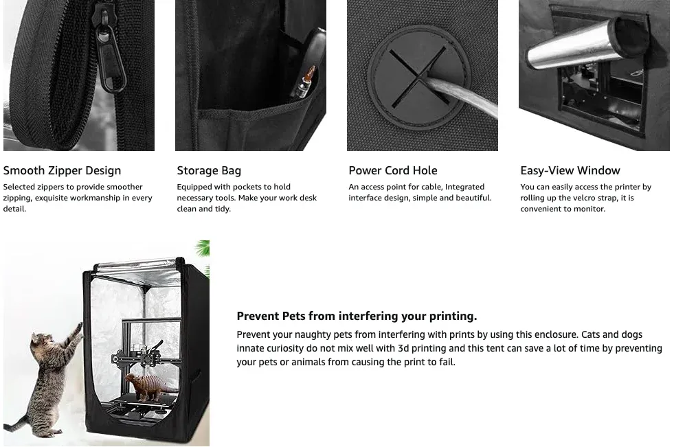 Gehäuse für Ender 3 V3 SE/KE 25,6x21,6x29,5 Zoll