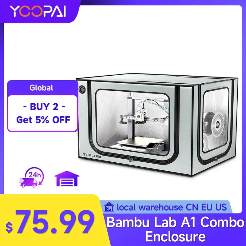 Gehäuse mit LED Beleuchtung für Bambu Lab A1 A1 Mini