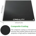 Glas-Bauplatte 235 x 235 mm für Ender 3D-Drucker – 3
