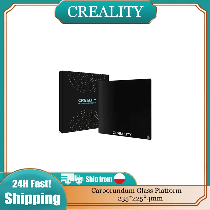 Glas-Bauplatte 235 x 235 mm für Ender 3D-Drucker